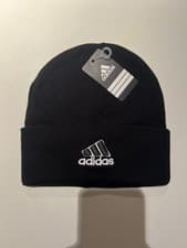 Image of New Adidas Black Beanie One Size Unisex Adults Winter Hat