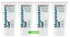 Image of BetterYou Magnesium Gel 150ml Magnesium chloride Ease Joints and Muscles 4 Pack
