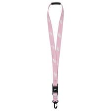 Image of Nike Club Standard Lanyard - Sports - ID Holder - Pink/White