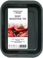 Image of Prochef Large Deep Roasting Non Stick Oven Baking Tray Tin Pan 37 x 28 x 6cm