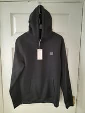 Image of Police 883 Black Men's Sweatshirt With Hoodie & Front Pocket Size S