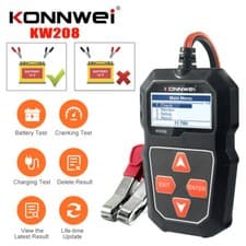 Image of KONNWEI KW208 12V Car Battery Load Tester Automotive Alternator Analyzer for Car
