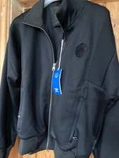 Image of adidas blue version track top, XS, black, bnwt IA2439