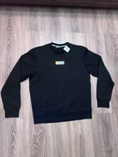 Image of Jack & Jones, Size L, Black Crew Neck Sweatshirt With Logo On Chest