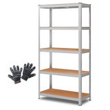 Image of 5 Tier Racking Shelf Heavy Duty Garage Shelving Storage Shelves Unit 180x90x40cm