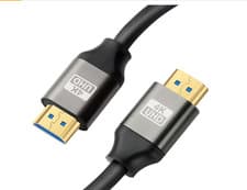 Image of delux computer cable high quality braided 4k hdmi cable - 2m