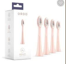 Image of Ordo Sonic ROSE GOLD Electric Replacement Toothbrush Brush Heads 4 Pack