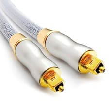 Image of TOSLINK Optical Digital Audio Cable Platinum SPDIF Surround Sound Lead 0.5 - 10m