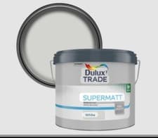 Image of Dulux Trade Supermatt White 10L