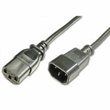 Image of 3M IEC MAINS EXTENSION CABLE - IEC C13 SOCKET TO C14 PLUG