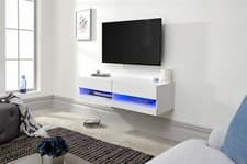 Image of Galicia 120cm Wall TV Unit with Led in White