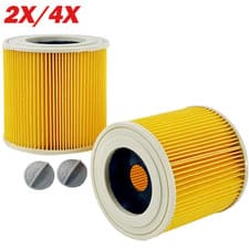 Image of 2/4 Pack Cartridge Filter for Karcher WD WD2 WD3 Series Wet & Dry Vacuum Cleaner