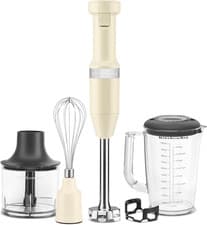 Image of Kitchenaid HAND BLENDER with ACCESSORIES - Almond Cream 5KHBV83BAC