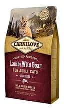 Image of Carnilove Lamb & Wild Boar Adult Cat Food - 2kg
