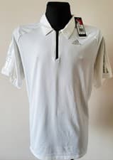 Image of Tennis Adidas Clima365 White Polo Shirt size Extra Large