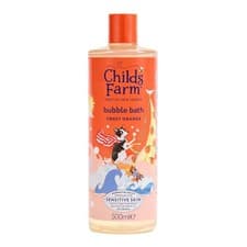 Image of Child's Farm Bubble Bath Sweet Orange 500ml Tear-Free Sulfate-Free Quick-Rinse