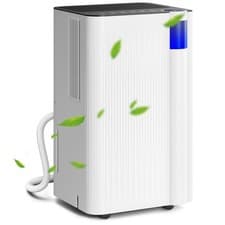 Image of HOMCOM 12L Dehumidifier with Filter, Auto Defrost, Children Lock, for Home