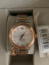 Image of LADIES VIVIENNE WESTWOOD ORB DIAMOND WATCH VV006SLRS, 2 Tone, Brand New in Box
