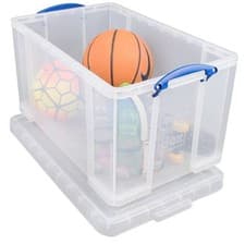 Image of Really Useful 84 Litre Storage Box - Clear