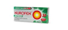 Image of Nurofen Express 16 Liquid Capsules Pain Relief Ibuprofen 200mg - MAX 2