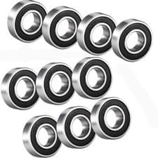 Image of Pack of 10 - Rubber Sealed Deep Groove Ball Bearings Choose Size From Menu