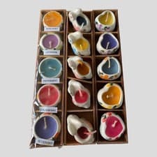 Image of Mini Heart, Elephant & Round Shaped Candles,Mixed scents. See description.