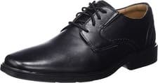 Image of BNIB Clarks Mens Clarkslite Low Leather Lace-Up Shoes, Black, UK8 / EU42 G
