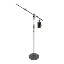 Image of Gravity Microphone Stand, Round Base, 2-Point Tilt and Position Adjustment Teles