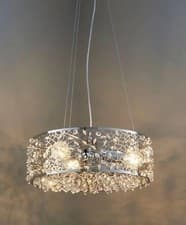 Image of Katarina Ceiling Pendant Chrome effect 3 lamp