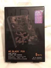 Image of FACTORY SEALED WD_BLACK P10 5TB Portable External Hard Drive for Gaming, USB 3.2