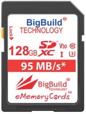 Image of 128GB Memory card for Canon LEGRIA HF R87 Camcorder, 95MB/s Class 10 SDXC