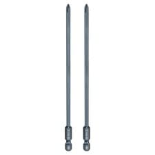 Image of 2pcs PH1 Phillips Screwdriver Bit 1/4" Shank 6" Long 0.16" Rod Magnetic S2 Steel