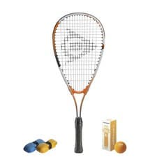 Image of CX Pro Sport Play Squash Set- 1 Dunlop Play Racket, 3 Balls & 2 CXPro Sport Grip