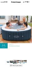 Image of Lay-Z-Spa Ibiza Hot Tub 140 AirJet Massage System Inflatable Spa & Freeze Shield