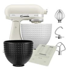 Image of KitchenAid Artisan Mixer 156 White Ceramic Bowl Tilt Head Stand Mixer
