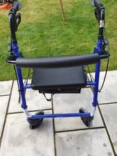 Image of drive R8 Lightweight 4 wheel rollator  with folding seat