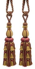 Image of DÉCOPRO Large Elegant Tassel Tieback, Color# LX09 [Set of 2]