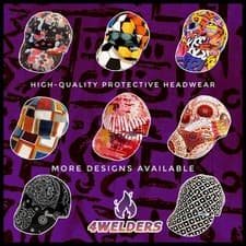 Image of Welder Welding Protective cap Hand made Various Sizes Designs High Quality
