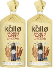 Image of Kallo Protein Packed Lentil Cakes Healthy Snack - 2 x 100 g