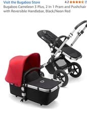 Image of Bugaboo Chameleon 3 Pram set - Red