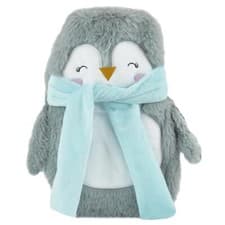 Image of A2Z Hot Water Bottle 750ML Cosy Plush 3D Animal Fleece Cover Hot Water Bottle