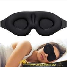 Image of Eye Mask for Sleeping 3D Contoured Cup Blindfold Concave Molded Night Sleep Mask