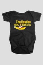 Image of The Beatles Baby Grow Yellow Submarine Logo and Sub Official 0 to 24 Months
