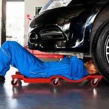 Image of Mechanic Vehicle Creeper Van Under Car Repair Crawler Board w/ Wheels Headrest