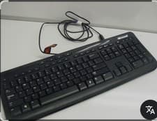 Image of Microsoft Wired 600 Keyboard USB – Quiet Keys Spill-Resistant – New