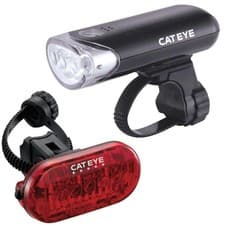 Image of Cateye EL135 Front and Omni 5 Rear Light Set