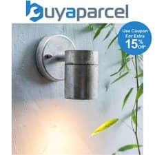 Image of Garden Trading St Ives Down Spot Nautical Mains Garden Wall Light Steel