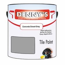 Image of Dennys Tile Kitchen Tile Paint - Concrete Gravel Grey