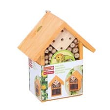 Image of Wooden Insect Bug Hotel House Outdoor Garden Natural Shelter Bees Flies Ladybird
