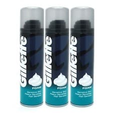 Image of Gillette Classic Sensitive Skin Mens Shaving Foam 200ml